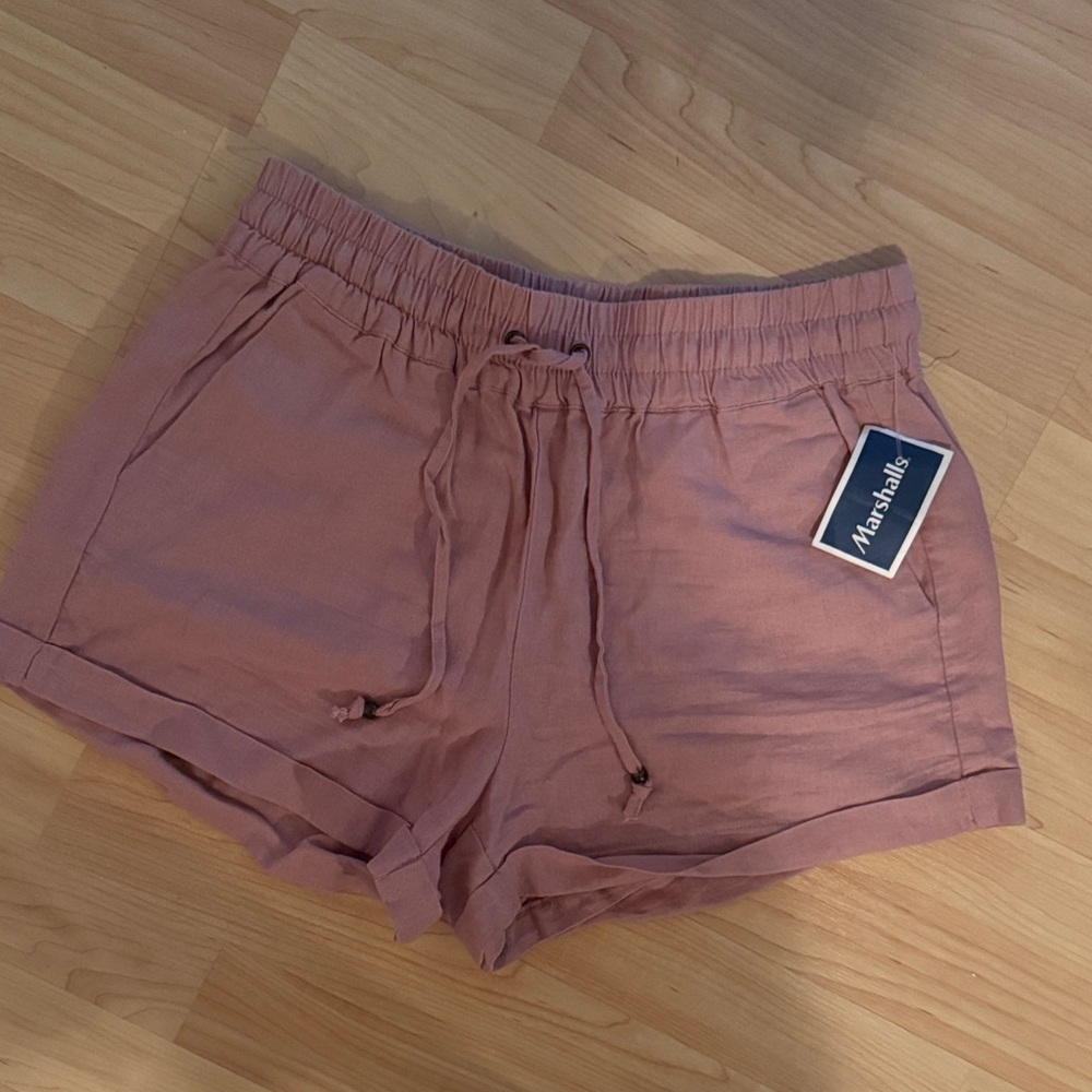 Love Tree Mauve High Waist Shorts